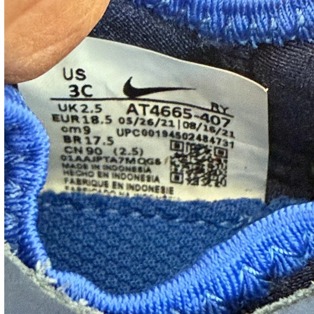 Nike Flex Runner TD Midnight Navy Imperial Blue Toddler Shoes AT4665-407‎ 3C